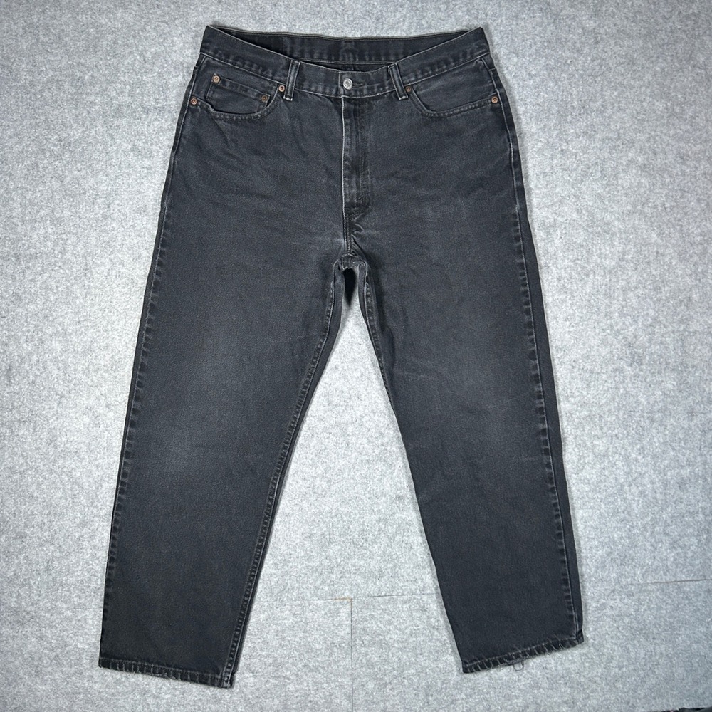 Vintage Levi's 550‎ denim jeans Mens 36x30(33x28) Black Relaxed Fit Tapered Leg